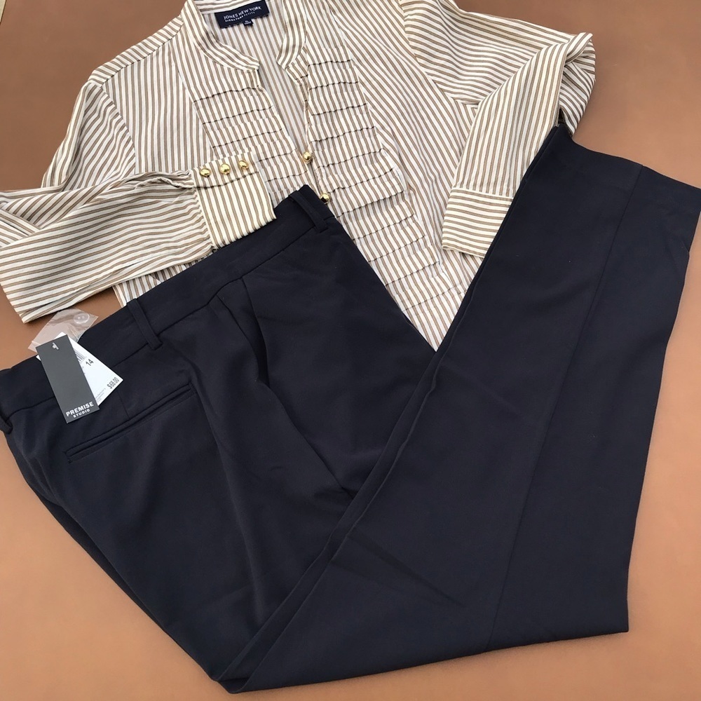 Navy Dress Pants by Premise Studios Size 14
